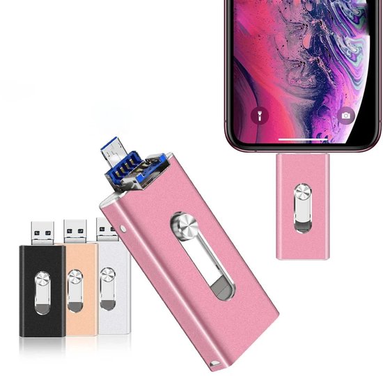 MF23D 3-in-1 USB 3.0 Flash Drive for iPhone, Android & Type-C