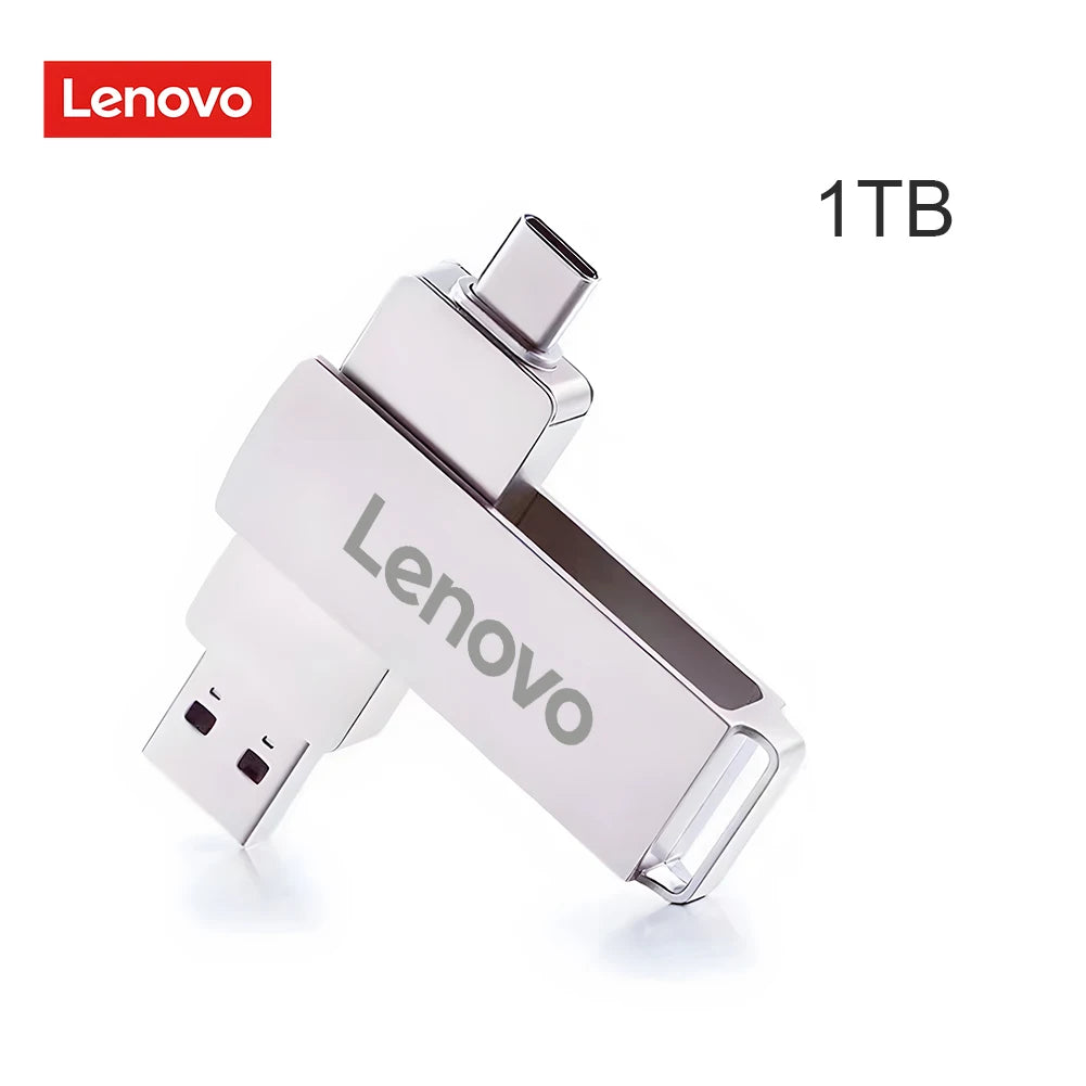 Lenovo 2TB OTG USB 3.0 Pendrive | Metal Body Portable SSD for Laptops