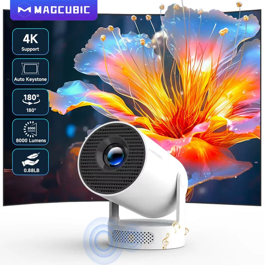 📽️ Magcubic HY300 Pro Smart Projector | 8K Support, WiFi 6, Android 14, 290 ANSI Portable Home Cinema 🎬