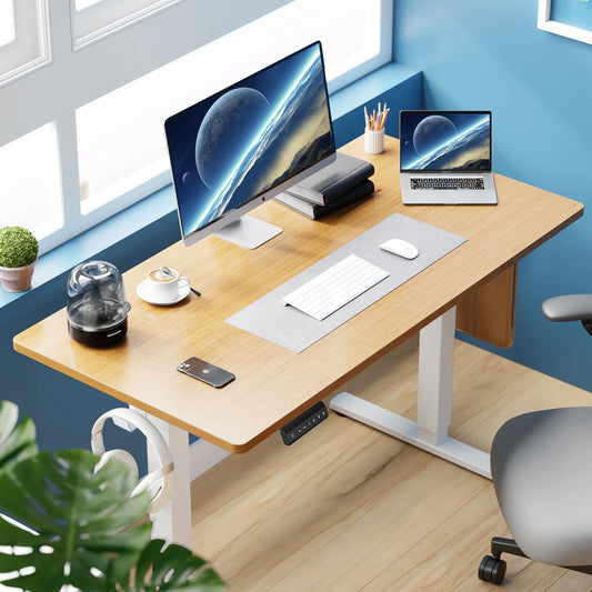 JHK Electric Standing Desk 40x24 Inch – Height Adjustable Sit-Stand Computer Desk, Ergonomic Workstation for smart Office