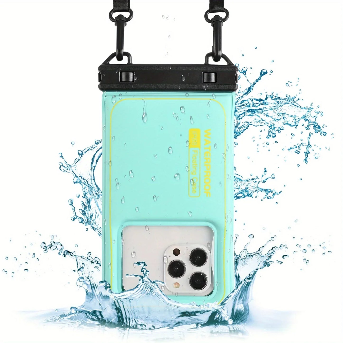 HAISSKY Floating Waterproof Phone Pouch – Crossbody Dry Bag for iPhone 17/16/15/14/13 Pro Max & Plus, Swimming & Beach Protection