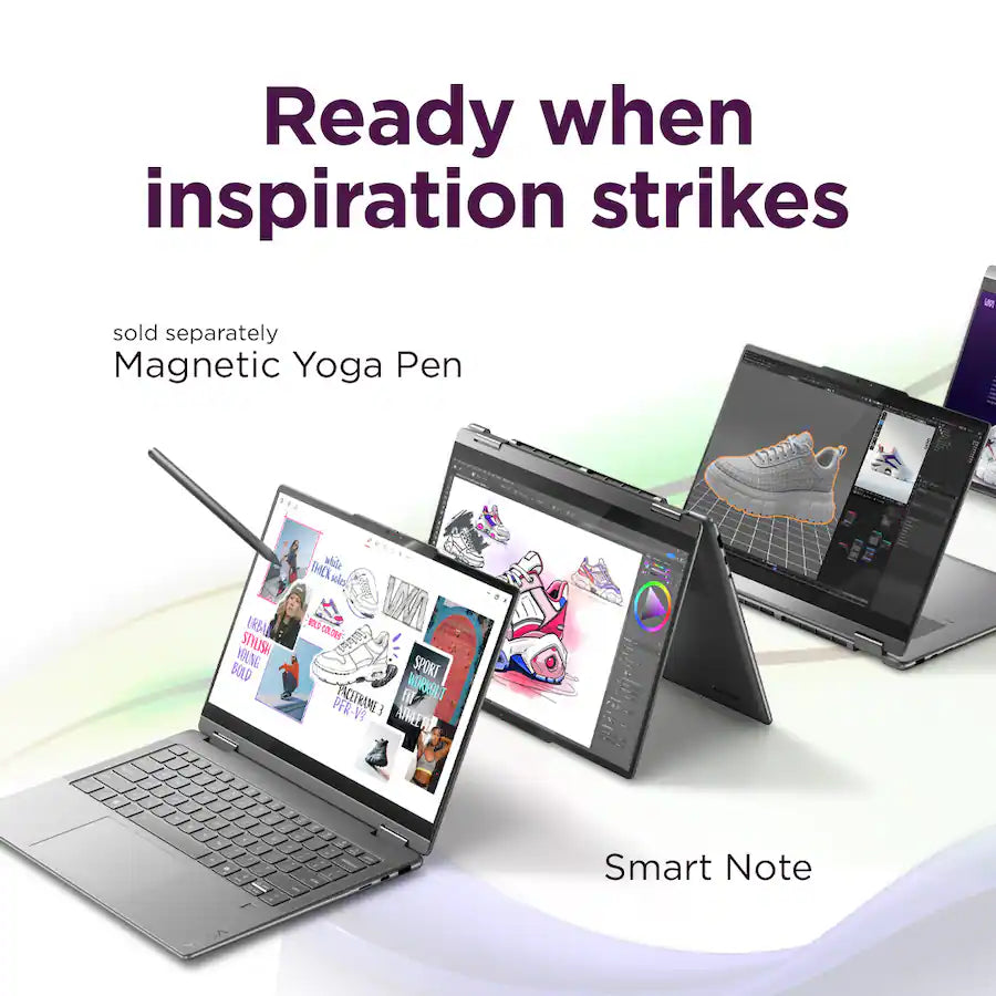 Lenovo Yoga 7i 2-in-1 (14” Intel) – 360° Convertible AI Laptop | Intel Core Ultra | 14” OLED Touchscreen | Ultra Thin & Lightweight