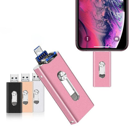 MF23D 3-in-1 USB 3.0 Flash Drive for iPhone, Android & Type-C