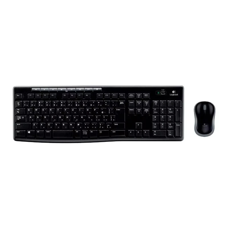 Logitech MK270 Wireless Keyboard & Mouse Combo | 2.4GHz USB Receiver | Full-Size Keyboard | Long Battery Life | Reliable Office Set | Black