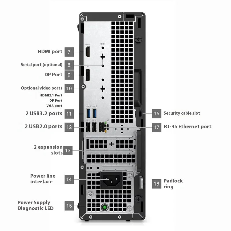 Dell OptiPlex 7020 SFF Desktop PC | Intel Core i5-12400 | 8GB RAM | 512GB SSD | Business Computer
