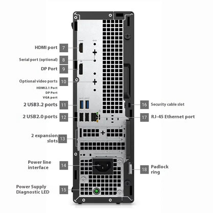 Dell OptiPlex 7020 SFF Desktop PC | Intel Core i5-12400 | 8GB RAM | 512GB SSD | Business Computer