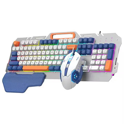 Best Gaming RGB Backlit Keyboard and Mouse Combo – Metal Wired Gaming Set for Desktop, Laptop & Office Use
