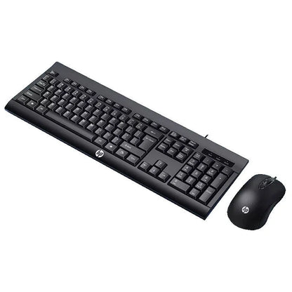 HP KM100 Wired Keyboard & Mouse Combo | USB Plug & Play | Lightweight | Silent Typing | Full-Size Keyboard | Office & Gaming Set