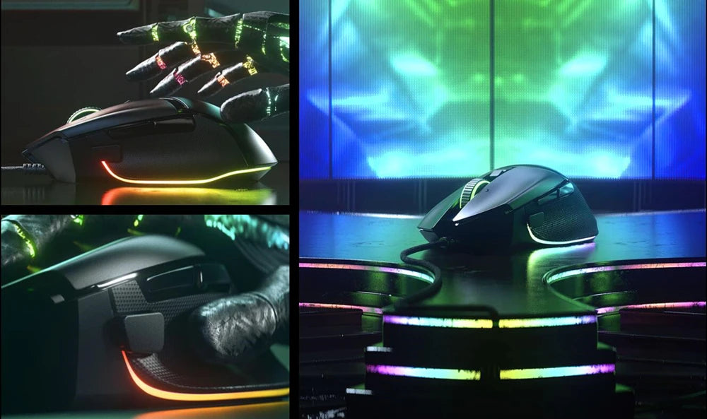 Razer Basilisk V3 Gaming Mouse – 26,000 DPI Optical Sensor, Customizable RGB Chroma, E-Sports Performance Mous