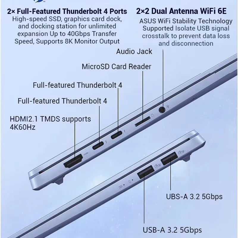 ASUS VivoBook Pro 15 OLED Laptop – Intel Core i7 Ultra, 2.8K OLED 120Hz, 32GB DDR5, 1TB SSD – Business & Portable Powerhouse