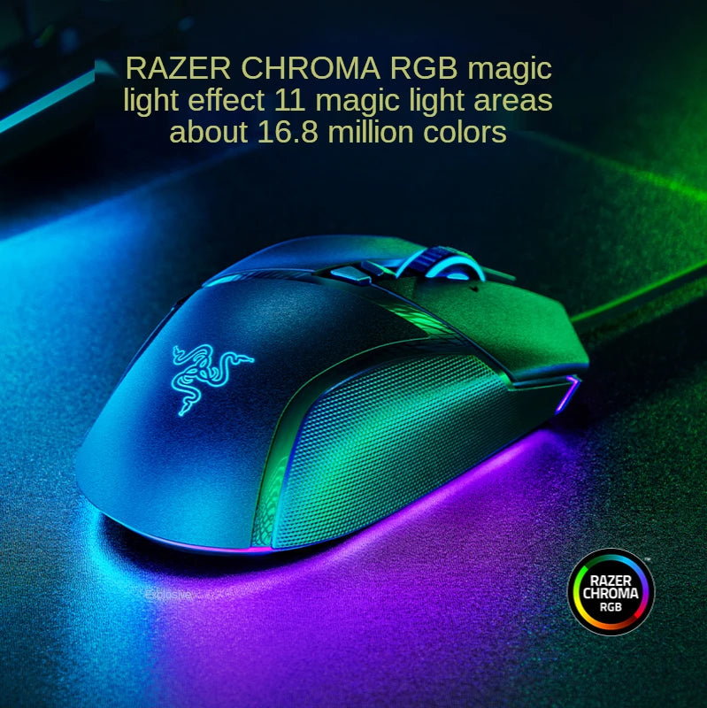 Razer Basilisk V3 Gaming Mouse – 26,000 DPI Optical Sensor, Customizable RGB Chroma, E-Sports Performance Mous
