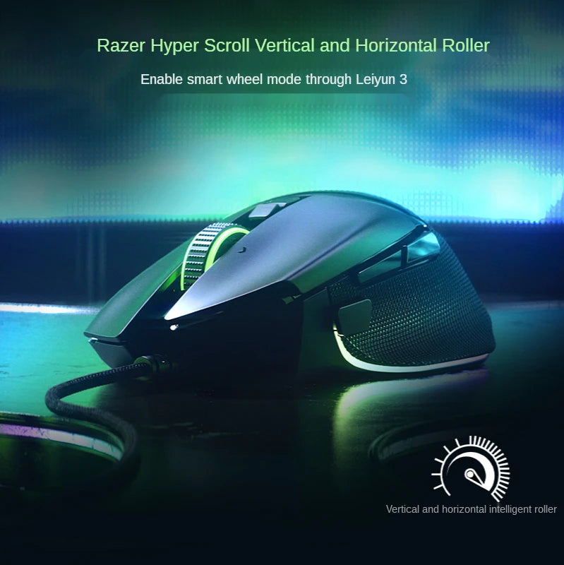 Razer Basilisk V3 Gaming Mouse – 26,000 DPI Optical Sensor, Customizable RGB Chroma, E-Sports Performance Mous