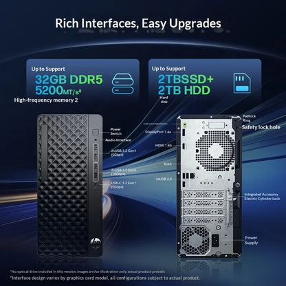 🖥️ HP ZHAN99 Business Tower — AMD Ryzen 5 8500G | DDR5 | M.2 SSD | Enterprise Desktop ⚡💼