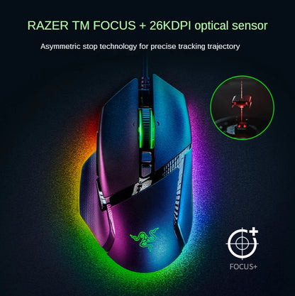 Razer Basilisk V3 Gaming Mouse – 26,000 DPI Optical Sensor, Customizable RGB Chroma, E-Sports Performance Mous