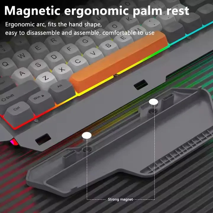 Best Gaming RGB Backlit Keyboard and Mouse Combo – Metal Wired Gaming Set for Desktop, Laptop & Office Use