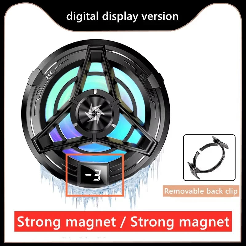 SL17 Magnetic Phone Cooler – 2-in-1 Semiconductor Gaming Cooling Fan for iPhone & Android