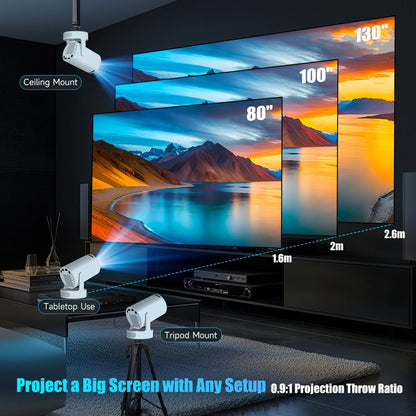 📽️ Magcubic HY300 Pro Smart Projector | 8K Support, WiFi 6, Android 14, 290 ANSI Portable Home Cinema 🎬