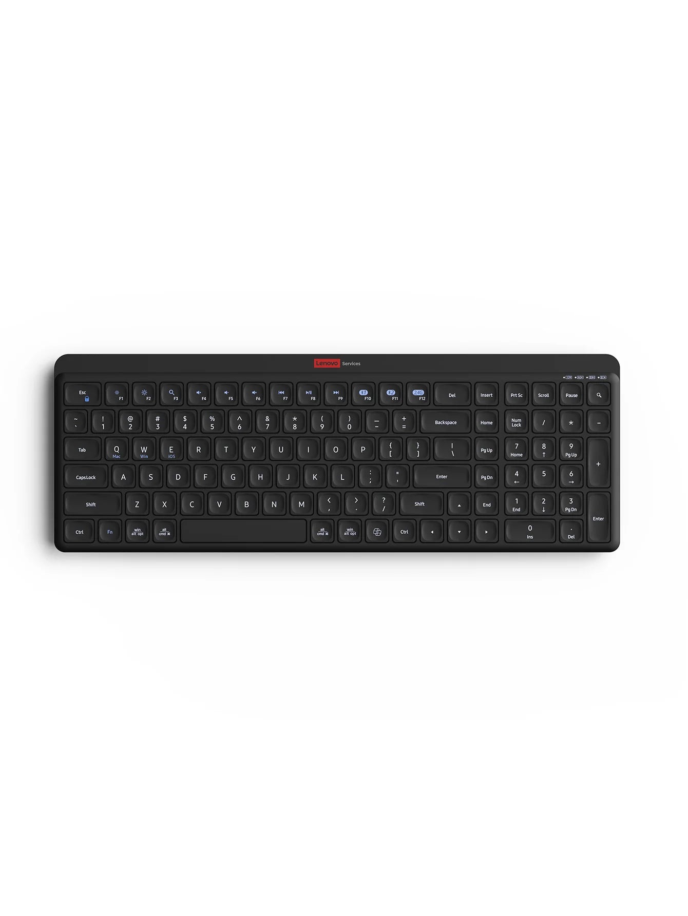 Lenovo Dual-Mode Wireless Rechargeable Keyboard – Bluetooth & 2.4GHz Multi-Device Office Keyboard with Long Battery Life for Business & Home
