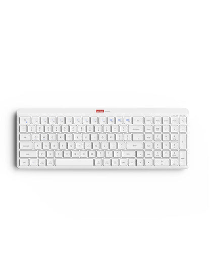 Lenovo Dual-Mode Wireless Rechargeable Keyboard – Bluetooth & 2.4GHz Multi-Device Office Keyboard with Long Battery Life for Business & Home