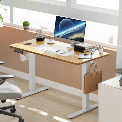 JHK Electric Standing Desk 40x24 Inch – Height Adjustable Sit-Stand Computer Desk, Ergonomic Workstation for smart Office