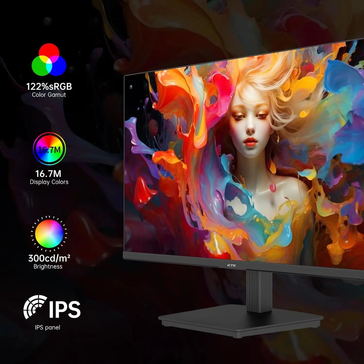 24 Inch 2K IPS Monitor | 100Hz, Anti-Blue Light, Gaming Ready