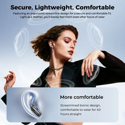 HTC NE68 Wireless Bluetooth Earbuds with HD Audio, 30-Hour Battery & Multi-Language Support