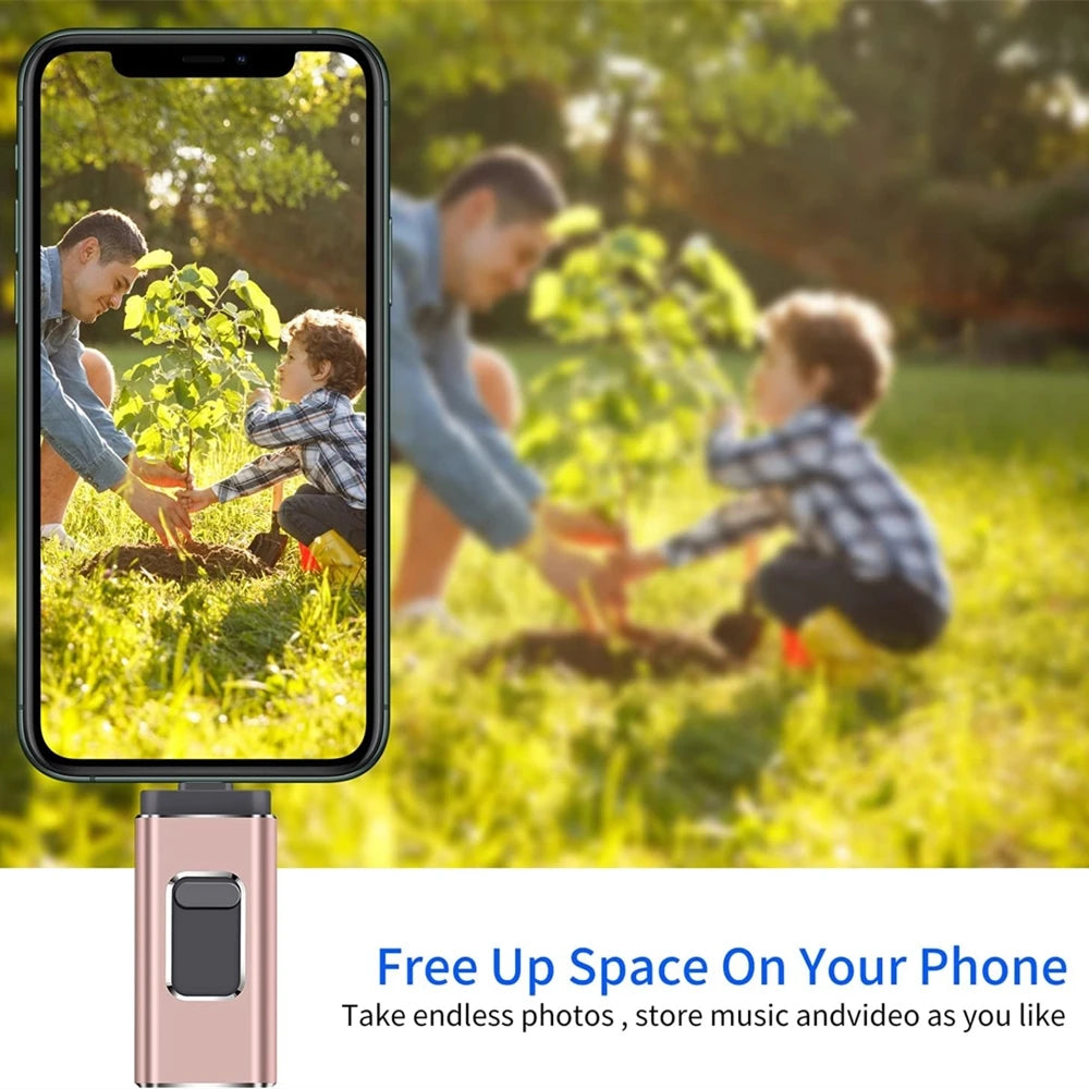3-in-1 MFi USB Flash Drive for iPhone | Lightning + USB 3.0 + Micro USB | Up to 2TB ⚡