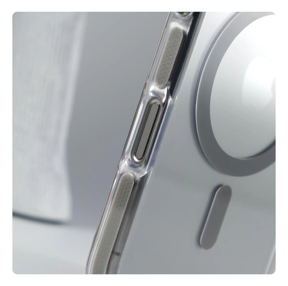 Luxury Magnetic Shockproof Clear Case for iPhone 17/16/15/14/13/12 Pro Max Plus – MagSafe Compatible with Lens Protection & Kickstand