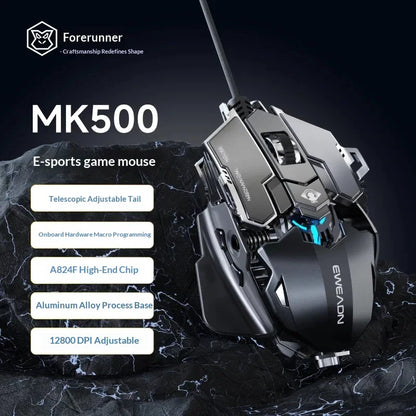The Forward G5 Gaming Mouse – Triple Mode Wired/Wireless, Mechanical Macro Buttons, Metal Weight Reduction, Silent Click E-Sports Mouse