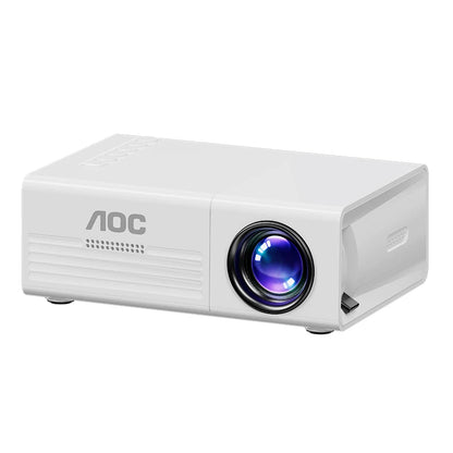 AOC Mini Projector – Full HD 1080P Portable WiFi & Bluetooth Home Theater Projector with HDMI & USB