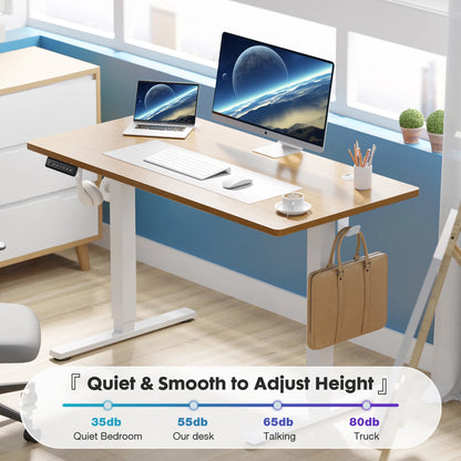 JHK Electric Standing Desk 40x24 Inch – Height Adjustable Sit-Stand Computer Desk, Ergonomic Workstation for smart Office