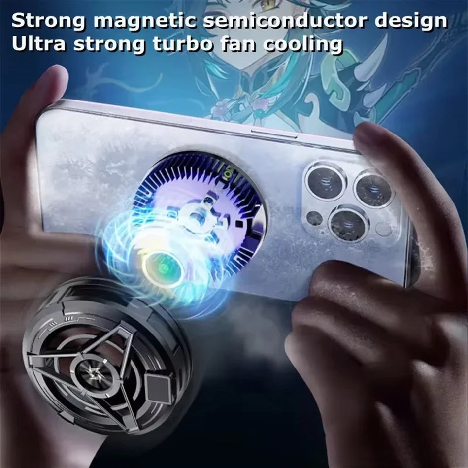 SL17 Magnetic Phone Cooler – 2-in-1 Semiconductor Gaming Cooling Fan for iPhone & Android
