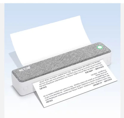 LT-P10 A4 Portable Thermal Printer – Bluetooth Inkless Business Travel Printer with Rechargeable Battery