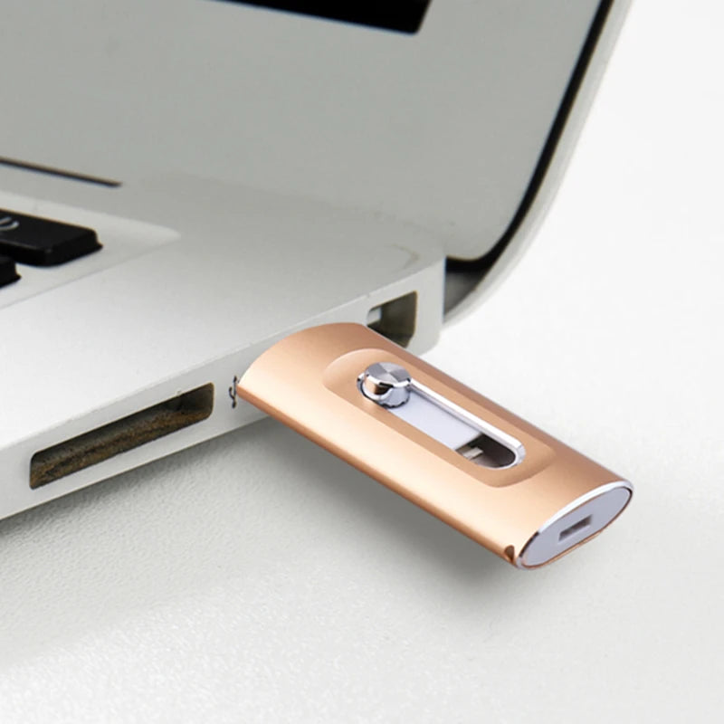 MF23D 3-in-1 USB 3.0 Flash Drive for iPhone, Android & Type-C