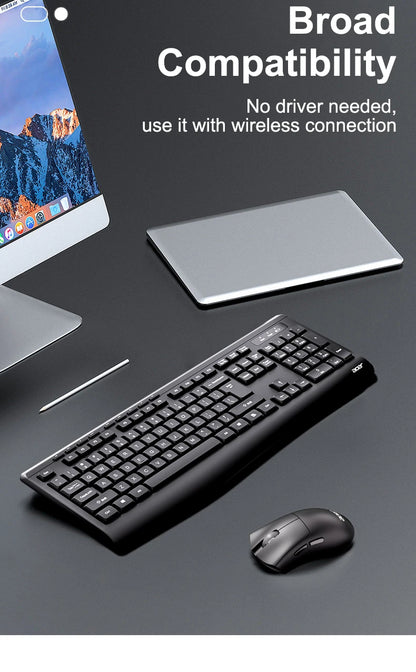 Acer OCC313 Wireless Keyboard and Mouse Combo – 2.4GHz Plug & Play Office Set with Responsive Tracking & Long Battery Life