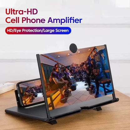 12/10-Inch Mobile Phone Screen Amplifier – HD Portable Video Magnifier Stand & Phone Holder