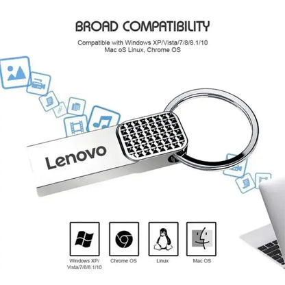 Lenovo 2TB USB 3.0 Flash Drive  | Metal, High-Speed, Real Capacity Storage