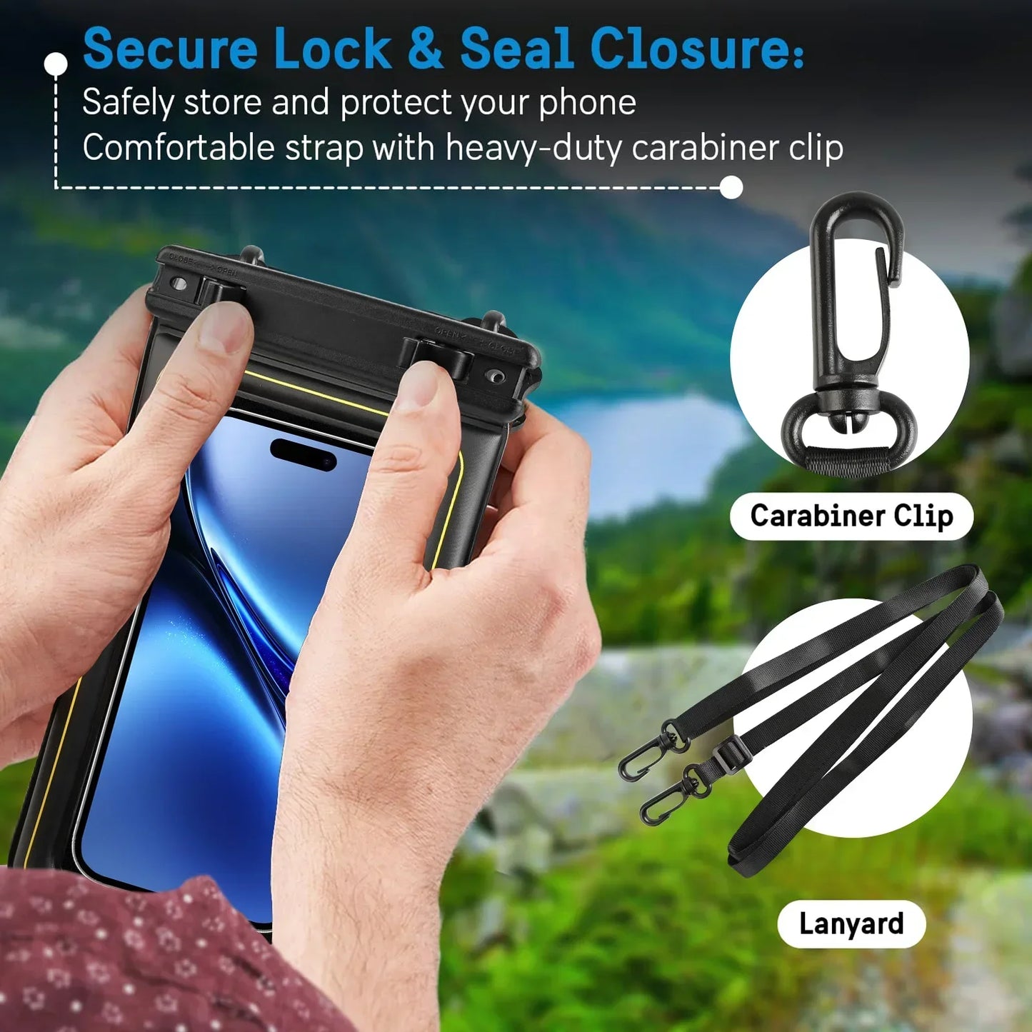 HAISSKY Floating Waterproof Phone Pouch – Crossbody Dry Bag for iPhone 17/16/15/14/13 Pro Max & Plus, Swimming & Beach Protection
