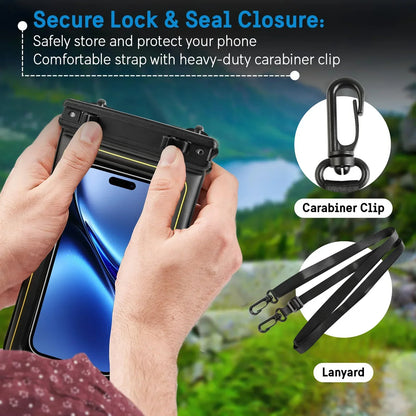 HAISSKY Floating Waterproof Phone Pouch – Crossbody Dry Bag for iPhone 17/16/15/14/13 Pro Max & Plus, Swimming & Beach Protection