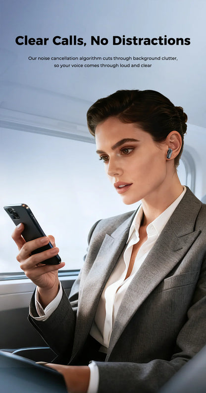 HTC NE68 Wireless Bluetooth Earbuds with HD Audio, 30-Hour Battery & Multi-Language Support