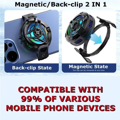 SL17 Magnetic Phone Cooler – 2-in-1 Semiconductor Gaming Cooling Fan for iPhone & Android