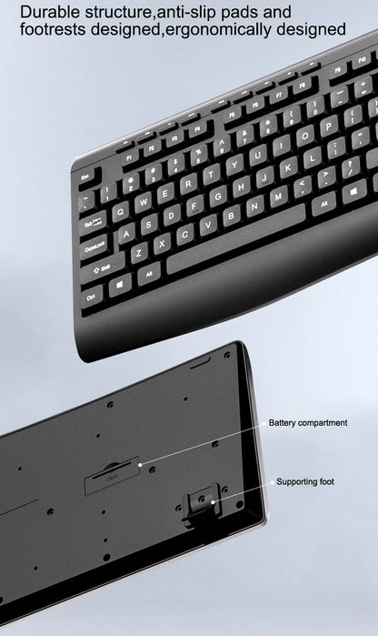 Acer OCC313 Wireless Keyboard and Mouse Combo – 2.4GHz Plug & Play Office Set with Responsive Tracking & Long Battery Life