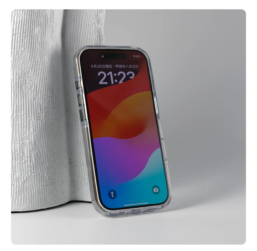 Luxury Magnetic Shockproof Clear Case for iPhone 17/16/15/14/13/12 Pro Max Plus – MagSafe Compatible with Lens Protection & Kickstand