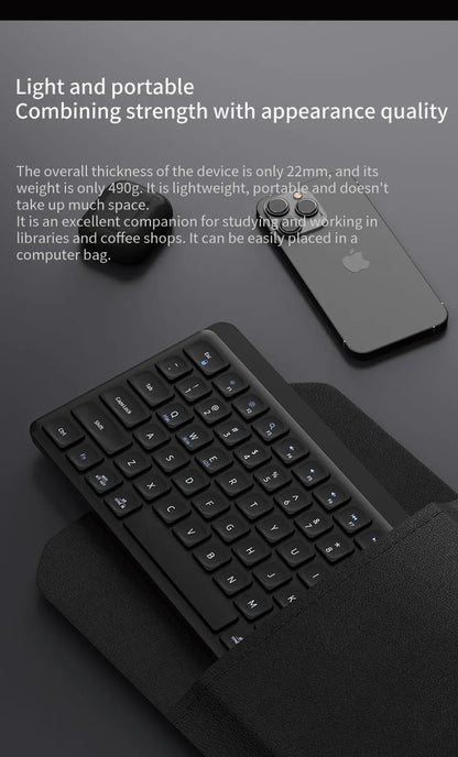 Lenovo Dual-Mode Wireless Rechargeable Keyboard – Bluetooth & 2.4GHz Multi-Device Office Keyboard with Long Battery Life for Business & Home