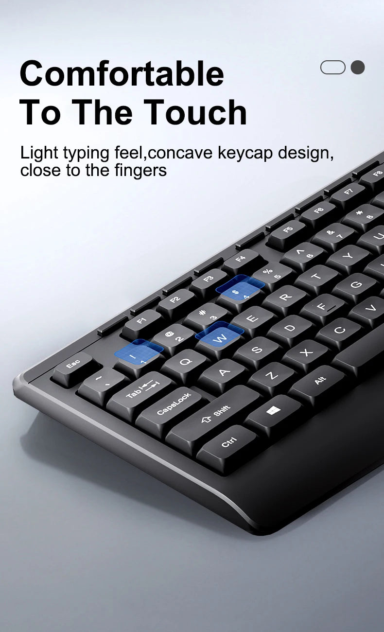 Acer OCC313 Wireless Keyboard and Mouse Combo – 2.4GHz Plug & Play Office Set with Responsive Tracking & Long Battery Life