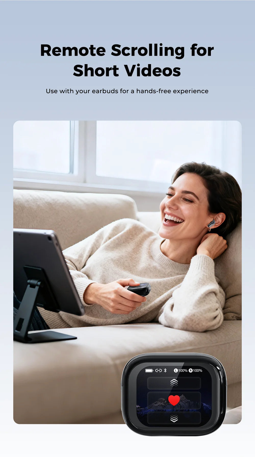 HTC NE68 Wireless Bluetooth Earbuds with HD Audio, 30-Hour Battery & Multi-Language Support