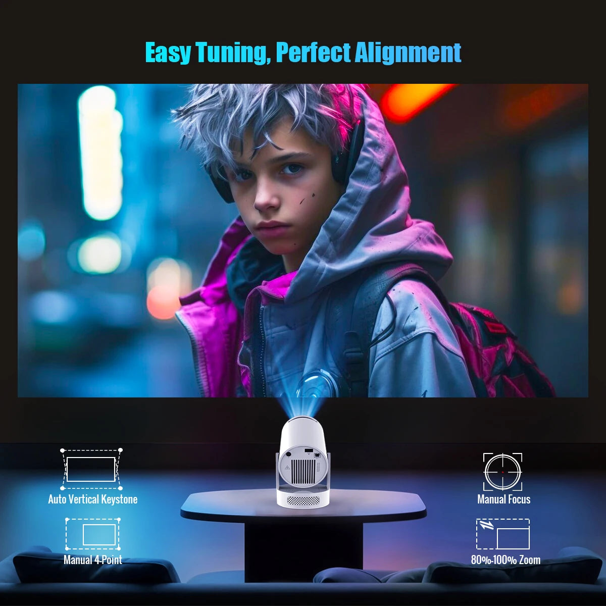 📽️ Magcubic HY300 Pro Smart Projector | 8K Support, WiFi 6, Android 14, 290 ANSI Portable Home Cinema 🎬
