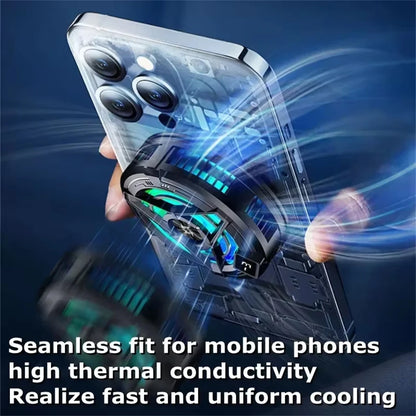SL17 Magnetic Phone Cooler – 2-in-1 Semiconductor Gaming Cooling Fan for iPhone & Android