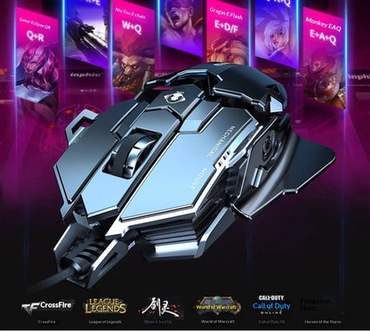 The Forward G5 Gaming Mouse – Triple Mode Wired/Wireless, Mechanical Macro Buttons, Metal Weight Reduction, Silent Click E-Sports Mouse
