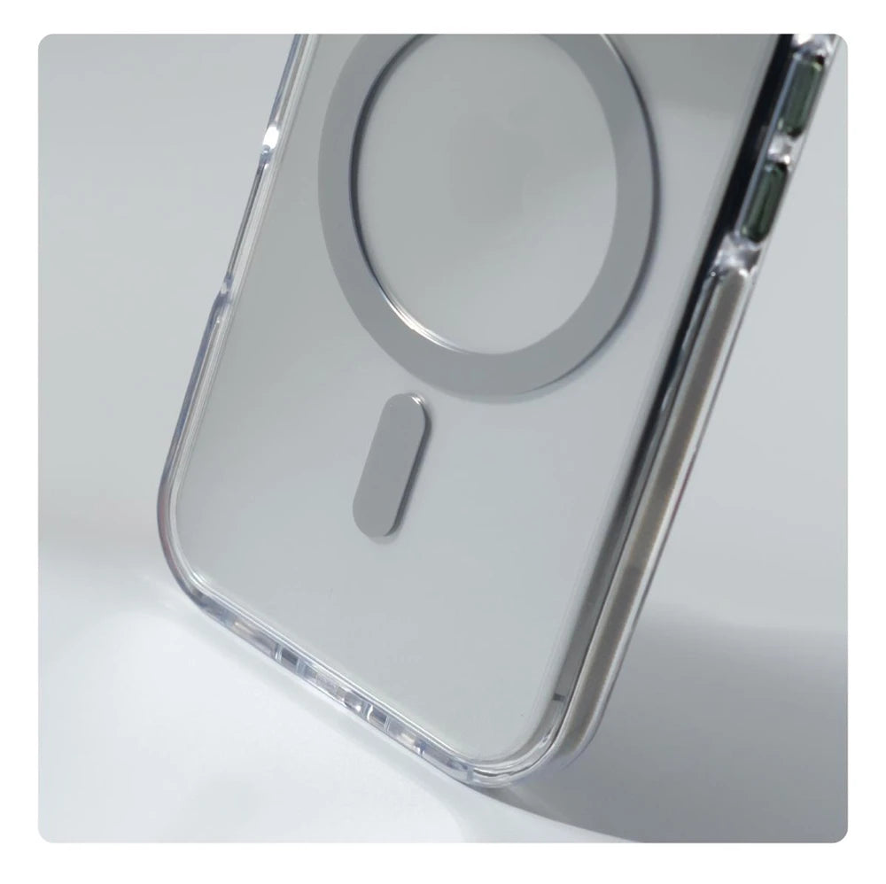 Luxury Magnetic Shockproof Clear Case for iPhone 17/16/15/14/13/12 Pro Max Plus – MagSafe Compatible with Lens Protection & Kickstand